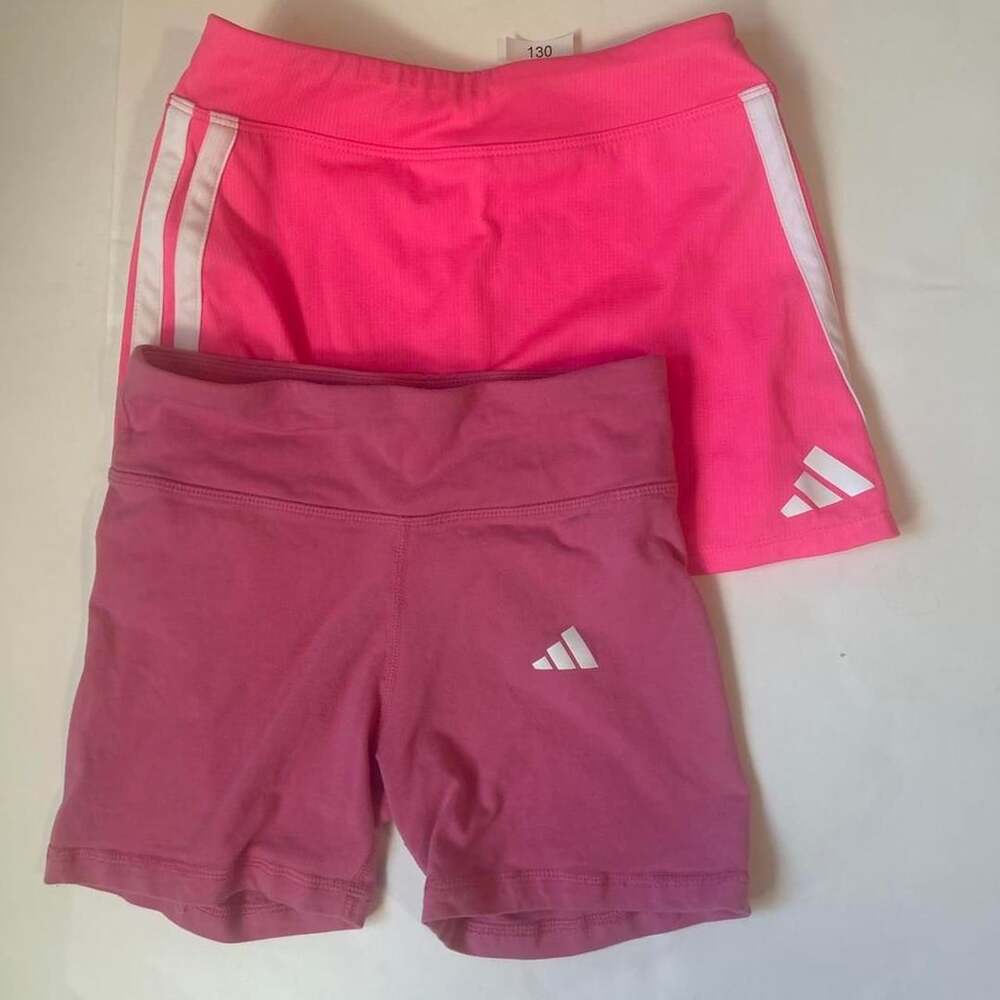 Adidas Athletic Skort And Shorts Bundle Size M 10/12 Pink